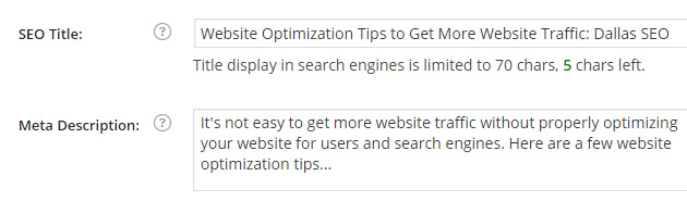 Title tag and Meta tag optimization is key to a increasing website traffic